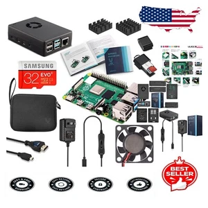 Raspberry Pi 4 Complete Bundle with 2GB RAM & Flexible Cooling Case for Easy Use - Picture 1 of 11