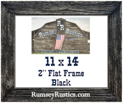 11x14" ancho 2" granero primitivo marco de fotos reciclado madera envejecida Foto 1 de 4