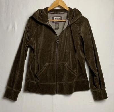 Chaqueta Everlast Boxeo Marrón Jaspeado Terciopelo Triturado Damas Cremallera Completa MED Foto 1 de 4