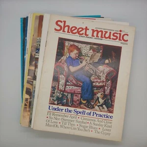 Sheet Music Magazine Mixed Lot of 10 Sheet Music Books - Picture 1 of 10