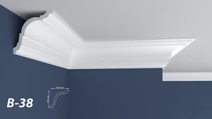 Coving Cornice Moulding Xps For Wall & Ceiling Decoration - Not Plaster B38 - Picture 1 of 5