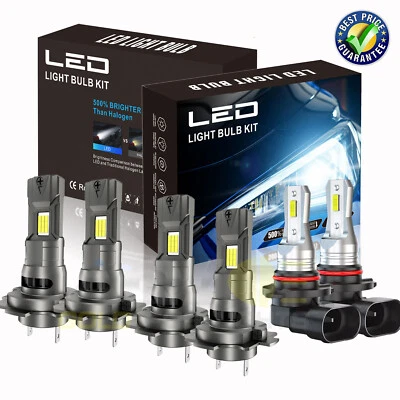 For Mercedes-Benz C240 C320 2001-2005 6x Combo LED Headlight+Fog Light Bulbs Kit - Изображение 1 из 4