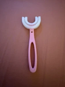 Children Toothbrush 360° U-shaped Brush Oral Teeth Cleaner Baby 2-12 Pink - Picture 1 of 2