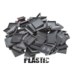 25mm Square Plastic Bases – Perfect for Warhammer & Custom Miniatures - 100pcs - Picture 1 of 8