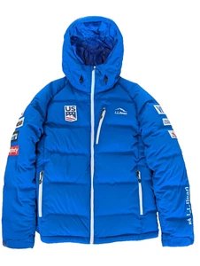 LL Bean US Ski Team Jacket Men's Medium 850g Downfill USA Official Nordic Team - Picture 1 of 12