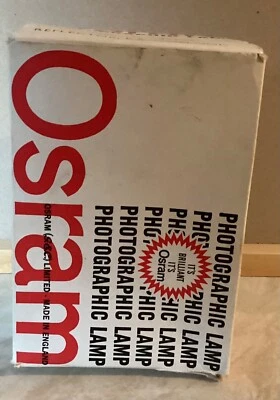 Osram Photographic Lamp No 3/R 240v  375w X 2 - Image 1 of 2