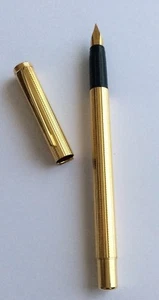 Filcao Stilografica Laminata Oro Cesellata A Quadri - Bild 1 von 5