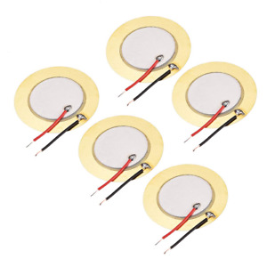 Uxcell 5 Pcs Piezo Discs 35Mm Acoustic Pickup Transducer Microphone Trigger Buzz