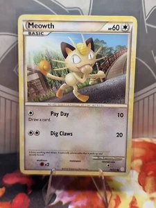 Pokémon TCG Meowth Heartgold Soulsilver 75/123 Regular Common - Bild 1 von 2