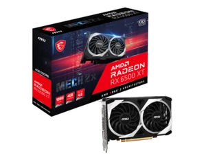MSI Radeon RX 6500 XT MECH 2X OC 4GB GDDR6 Graphics Card - Picture 1 of 5
