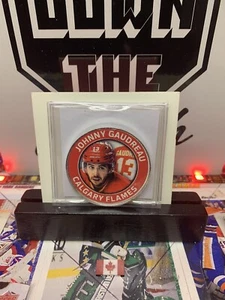 2022 Highland Mint Hockey Series 1 Johnny Gaudreau Limited 450 39MM Coin SILVER - Picture 1 of 2