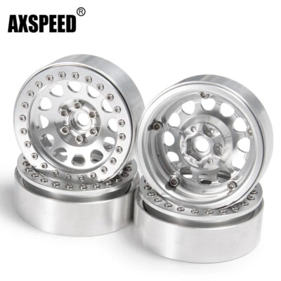 4X Metall 2,2" Felgen Räder Beadlock Wheel Rims für RC 1/10 Axial Wraith TRX-4 - Bild 1 von 4