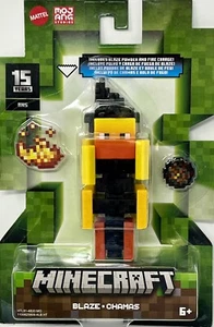 Minecraft 15th Anniversary Blaze  w/Powder & Fire Charge 3.5" Action Figure - Picture 1 of 2