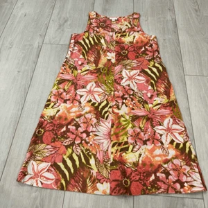J.Jill Love Linen Floral Sunset Reef Dress Size XS - Picture 1 of 7