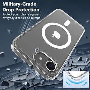 For Apple iPhone 16e 2025 MagSafe Case Clear Shockproof Magnetic Bumper Cover - Picture 1 of 9