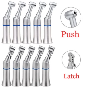 Dental Slow Low Speed Handpiece E-type Push Button/Latch Contra Angle NSK Style - Picture 1 of 20