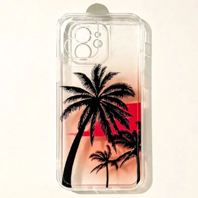 Sunset Palm Tree Case For iPhone 14 13 12 11 Pro Max Plus Mini XR XS X SE 8 7 6 - Image 1 of 4