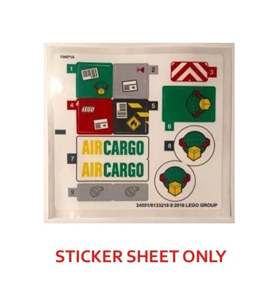 LEGO 60101 - Ciudad: Ciudad: Aeropuerto: Avión de Carga Aeropuerto - HOJA ADHESIVA Foto 1 de 1