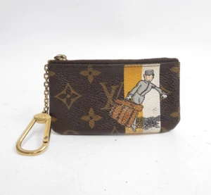 Authentic LOUIS VUITTON Monogram Groom Coin Purse Key Pochette Cles #41061 - Picture 1 of 18