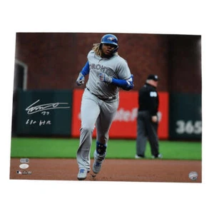 Vladimir Guerrero Jr. Signed (JSA) Blue Jays 16x20 Photo Inscribed "1st HR" (JSA - Picture 1 of 2