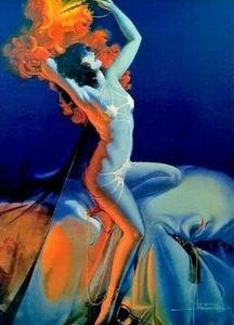 ROLF ARMSTRONG FINE ART PRINT 'ARABIAN NIGHTS' - Picture 1 of 1