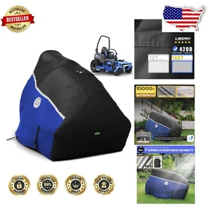Heavy-Duty Waterproof Lawn Mower Cover with Adjustable Straps - Up to 60" - Picture 1 of 9