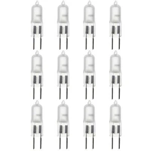 12 Pack Sunlite 50 Watt, Single Ended T3.5, GY6.35 Bi-Pin Base, Clear - Picture 1 of 2