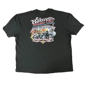 Harley Davidson Shirt Men's 4XL Black Nashville TN Motorcycle Boswells Music - Picture 1 of 8