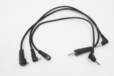 Juego de 3 cables de sincronización macho mini (3,5 mm) a macho PC 12" cable Foto 1 de 2