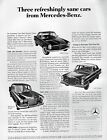 1967 Mercedes-Benz 280SL Coupe 250S & 200 Diesel Original Print Ad