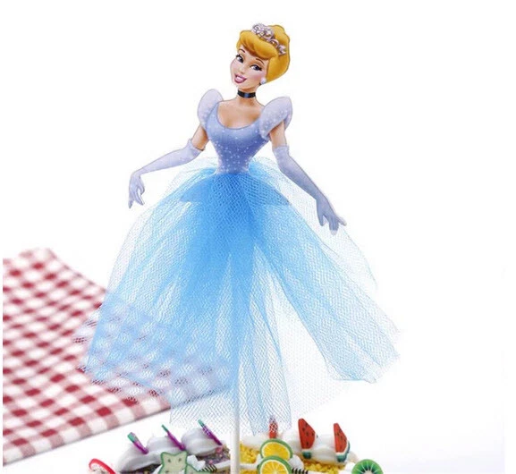 PRINCESS CINDERELLA Happy Birthday Party Cupcake CAKE TOPPER 1pc - Image 1 of 1