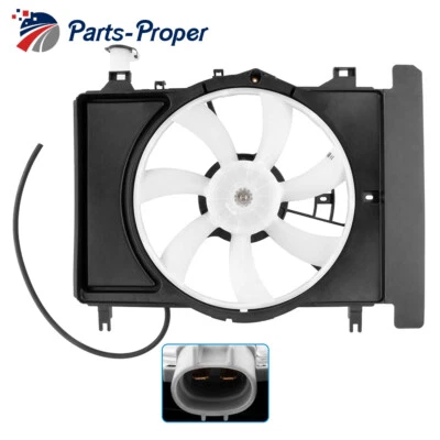 Novo conjunto de ventilador de refrigeração condensador radiador para Toyota Yaris 2007-2014 TO3115145 - Imagem 1 de 4