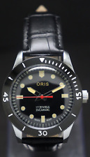 Reloj para hombre Oris Divers sesenta y cinco estilo negro con cuerda manual movimiento suizo.