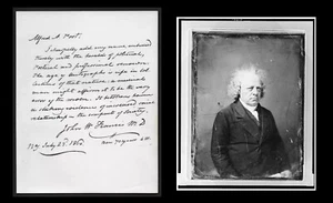 John W. Francis M.D.- 1860 Carta GUERRA CIVIL Academia de Medicina de Nueva York FUNDADOR - Imagen 1 de 6