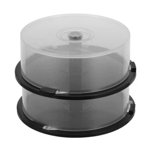 2 Pcs Leerer CD-Eimer Büro CD-Aufbewahrungsbehälter DVD-Aufbewahrungsbox - Photo 1/12