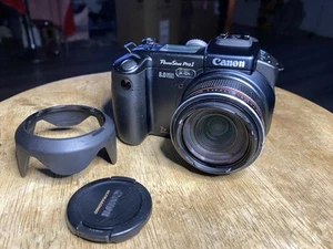 Canon PowerShot Pro 1 8.0MP Digital Camera Black Tested Works NEEDS NEW BATTERY - Picture 1 of 22