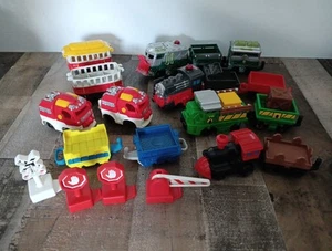 Lot Konvolut Geotrax Geo Trax Fisher Price Schubzüge LKW ohne Fernbedienungen 22 Stück - Bild 1 von 6