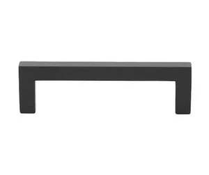 GlideRite 3-3/4" CC Solid Square Slim Bar Pull Matte Black - 21683-96-MB-1 - Picture 1 of 3