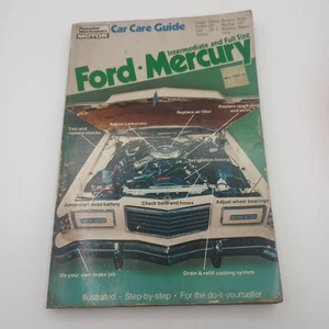 Oldtimer beliebte Mechaniker Autopflegeanleitung 1970 bis 1980 Ford und Mercury Modelle - Bild 1 von 9