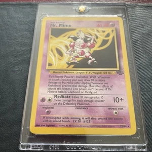 Pokemon Mr. Juego de cartas Mime 22/64 no holográficas raras jungla casi nuevo estuche rígido - Imagen 1 de 2