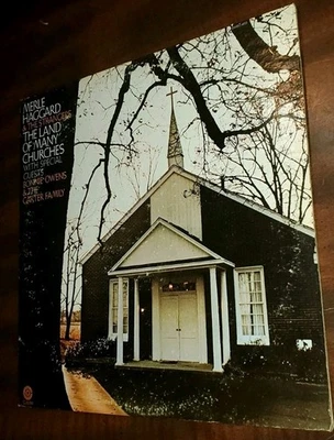 Land Of Many Churches - Merle Haggard & The Strangers 2 LPs 1971 Capitol Records - Image 1 of 4