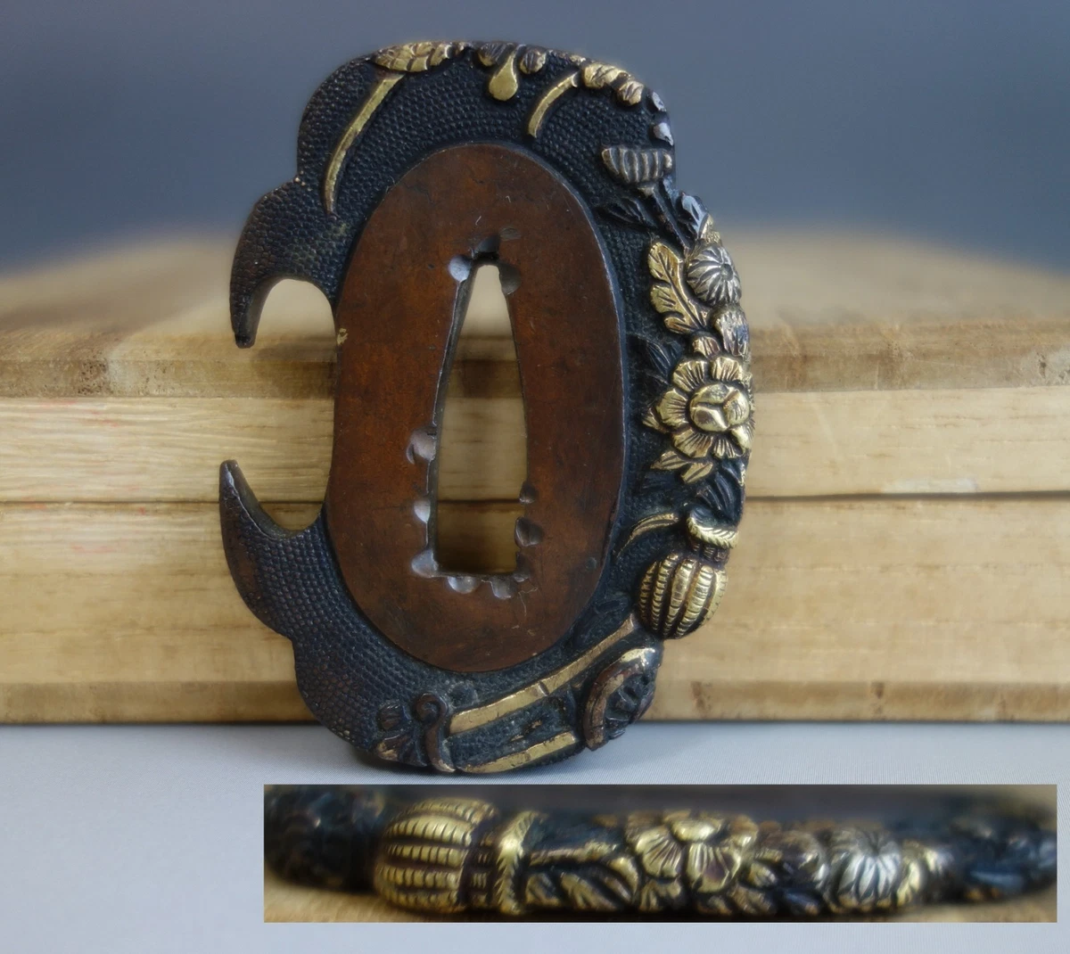 古董原始1850-1899 年日本刀镡| eBay