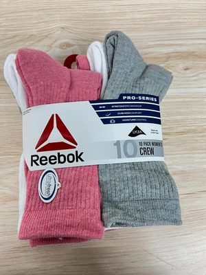 Rebook winter Women's Socks  Crew 10 pairs (4-9) Multicolor Pro-Series free ship - Image 1 of 2
