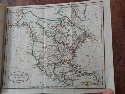 1797 GENERAL GAZETTEER & GEOGRAPHICAL DICTIONARY by BROOKES 8 COL FOLD-OUT MAPS - Image 1 of 4