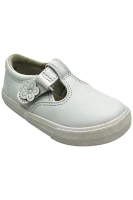 Keds Niño Niña Daphne Mary Jane Cuero Plano Blanco Foto 1 de 3