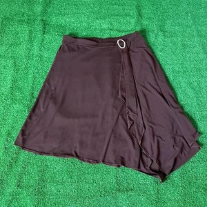 Falda para mujer Judy Knapp California marrón envolvente asimétrica talla XL vintage - Imagen 1 de 12