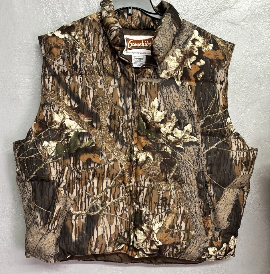 Gamehide Camo Vest Mossy Oak Breakup Down-filled Men's Size XXL - Image 1 of 4