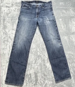 Lucky Brand 363 Slim Medium Dark Wash Denim Blue Jeans Men's Size 34x32 - Picture 1 of 16