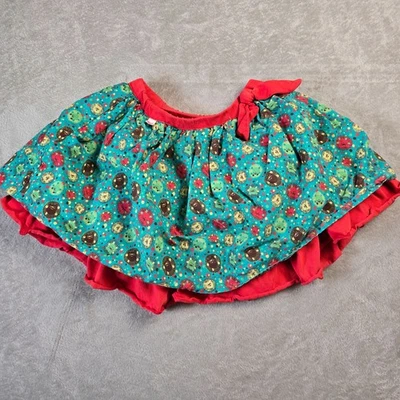 Wellie Wishers American Girl Skirt Size 5 Teal Lion Print Red Lining Playwear - Image 1 of 4
