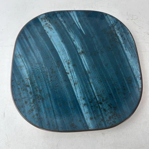 "Hermoso plato cuadrado de 10"" World Potters Touch PTB-202" - Imagen 1 de 5
